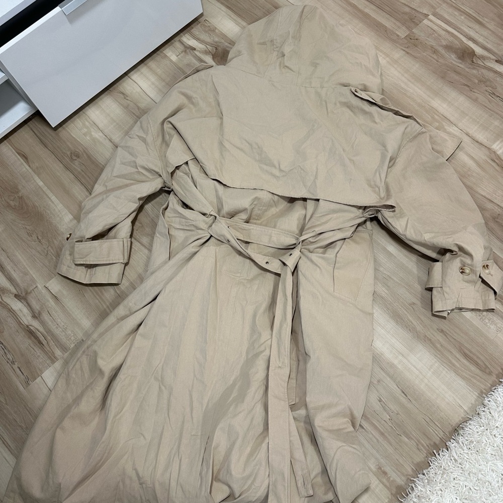 PrettyLittleThing Tan Trench Coat
